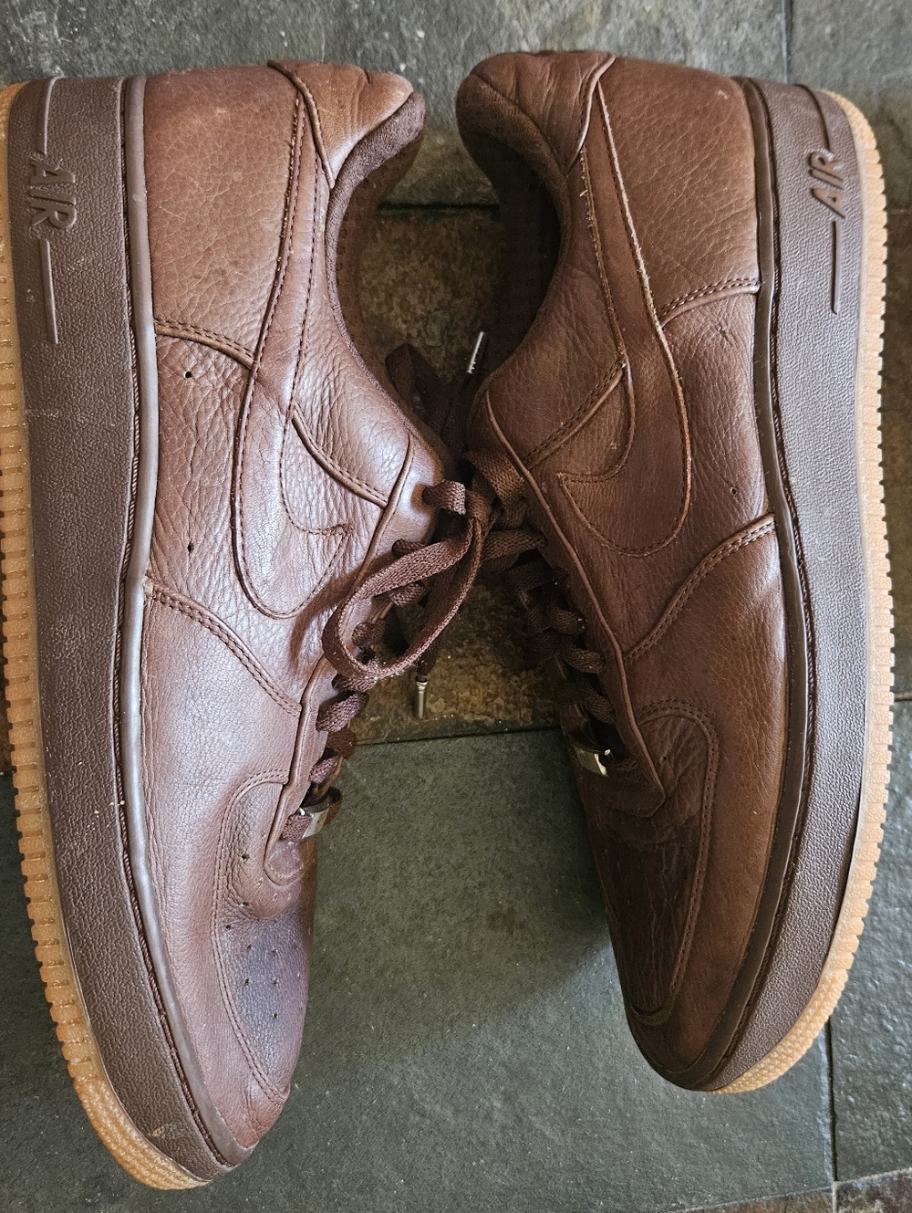 Nike Men's Air Force 1 Premium Light Chocolate 315180-221 Men's Size 12